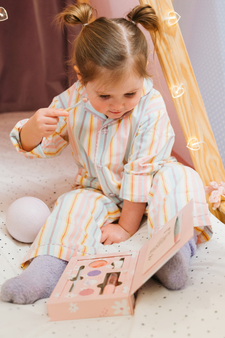 Non Toxic Natural Kids Makeup Palette and Lipgloss - Nala Pink