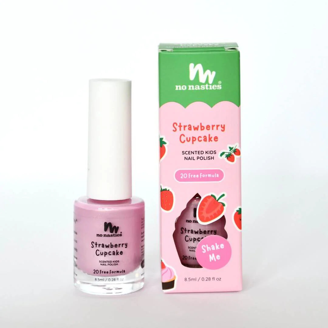 20 Free Non Toxic Kids Scented Nail Polish - Strawberry Cupcake