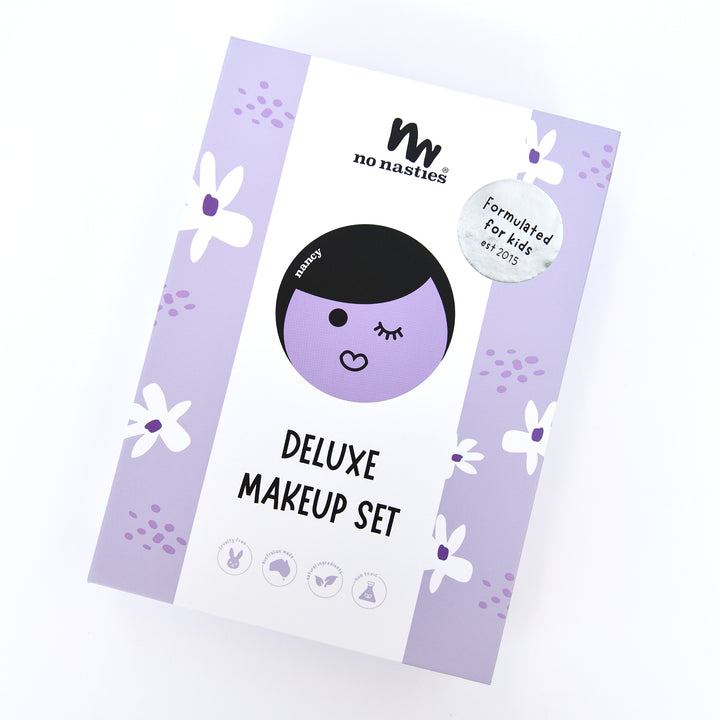 Non Toxic Natural Kids Makeup Set and Lipgloss - Nancy Purple