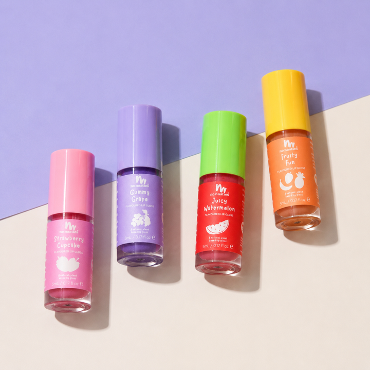 Kids Natural Lip Gloss Gift Set – Vegan & Non-Toxic