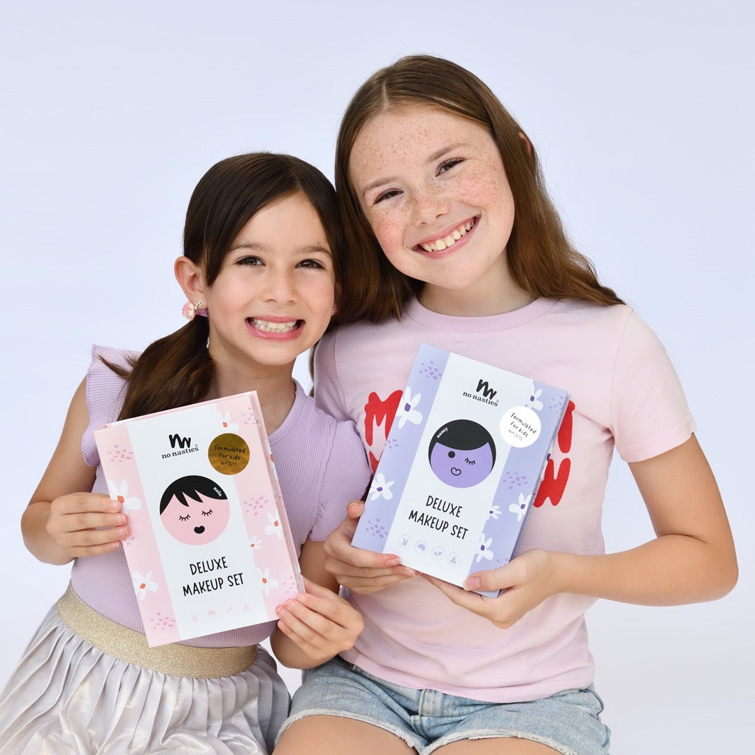 Non Toxic Natural Kids Makeup Set and Lipgloss - Nancy Purple