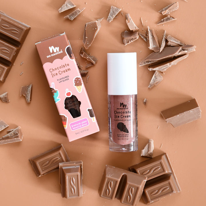 Natural Lip Gloss For Kids - Chocolate Ice-Cream