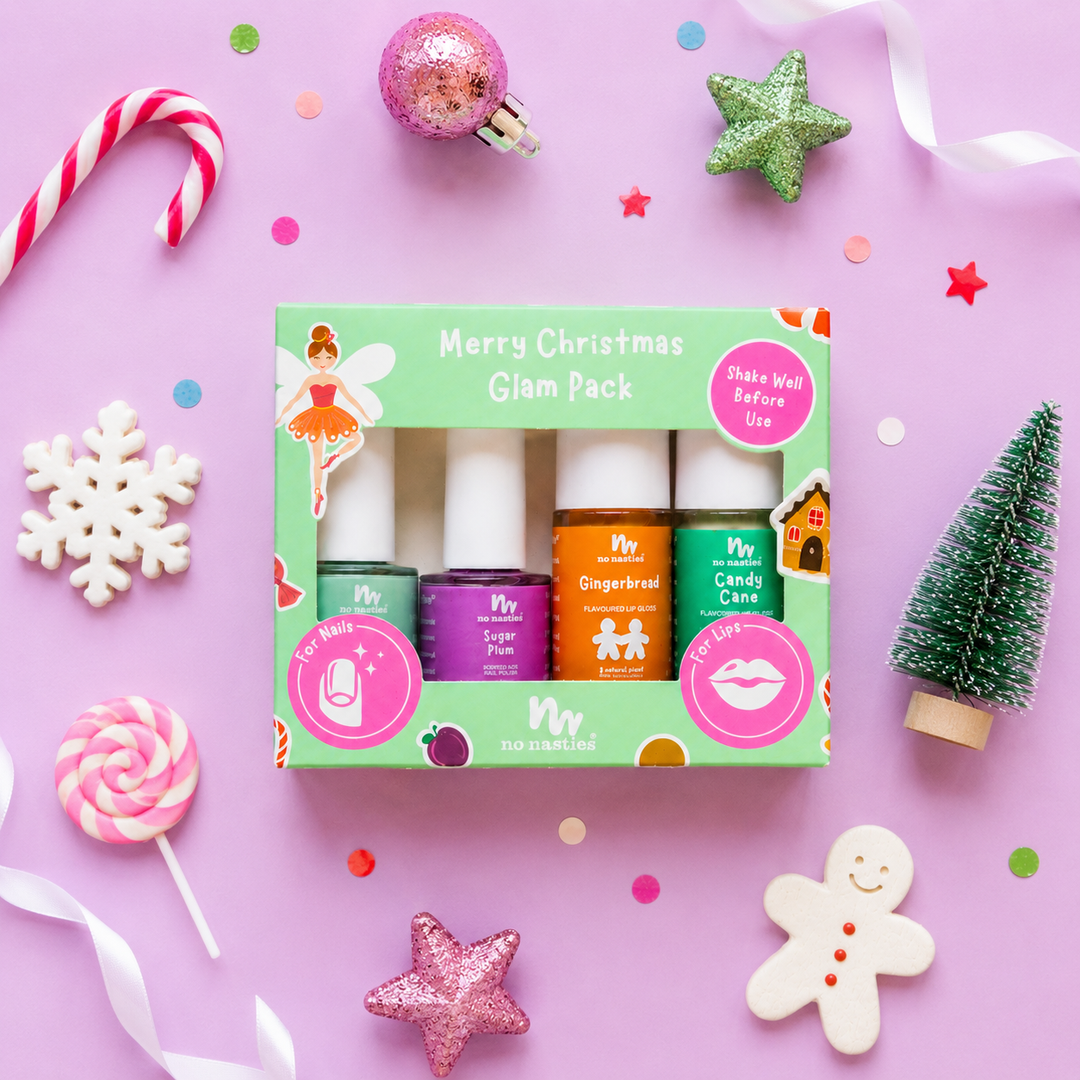 Kids Christmas Nail Polish & Lip Gloss Gift Set
