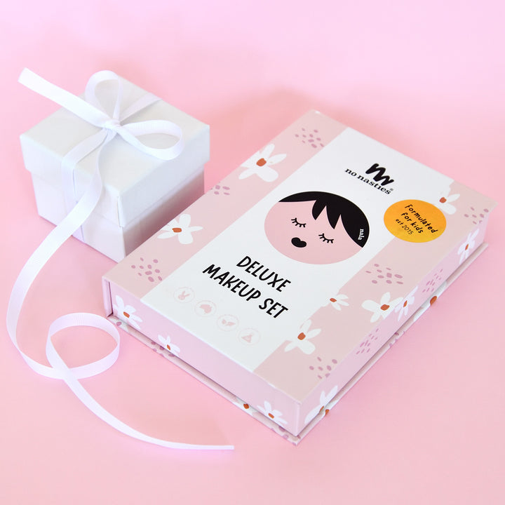 Non Toxic Natural Kids Makeup Palette and Lipgloss - Nala Pink