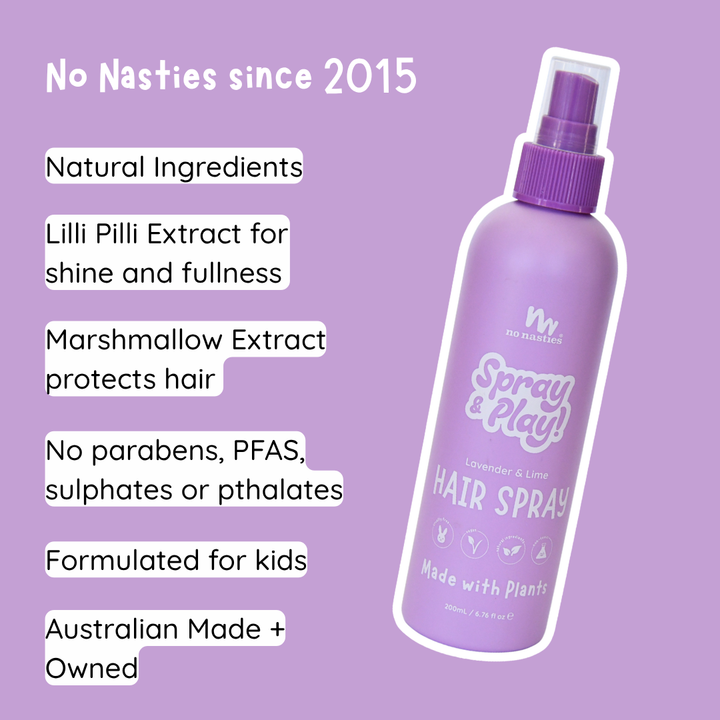 SLiCK KiDS™ Plant Based Alcohol Free Hair Spray - Lavender and Fresh Lime 200ml