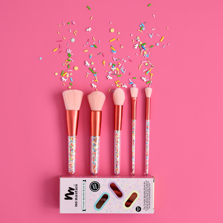 No Nasties Kids Twinkle Sprinkle Makeup Brush Set