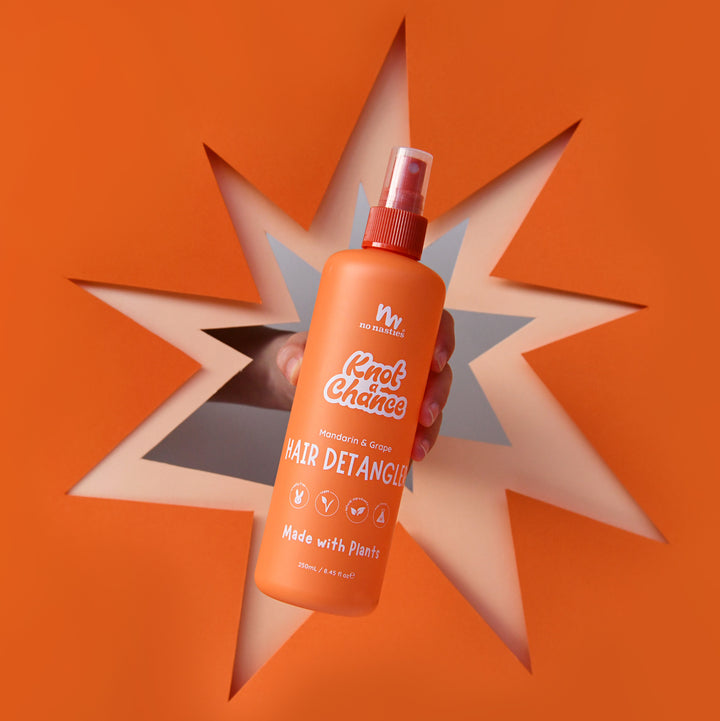 No Nasties Hair Detangling Spray in Mandarin & Grape 250ml