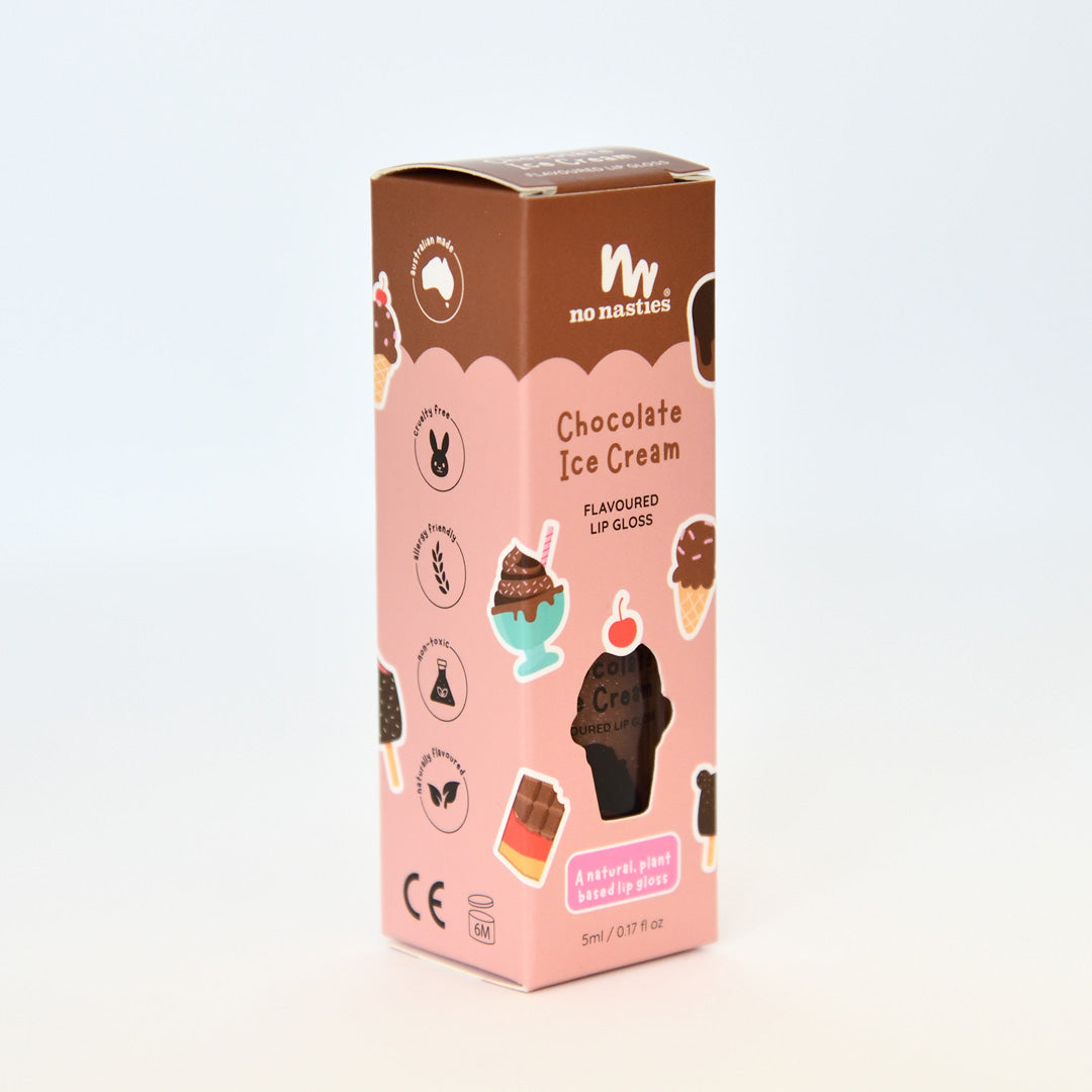 Natural Lip Gloss For Kids - Chocolate Ice-Cream