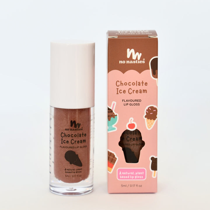 Natural Lip Gloss For Kids - Chocolate Ice-Cream