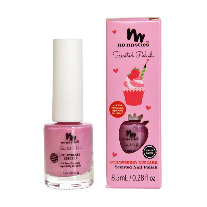 20 Free Non Toxic Kids Scented Nail Polish - Strawberry Cupcake