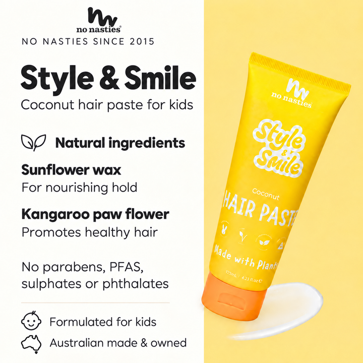 No Nasties Plant Based Hair Paste - Tropical Coconut Scent | 125ml