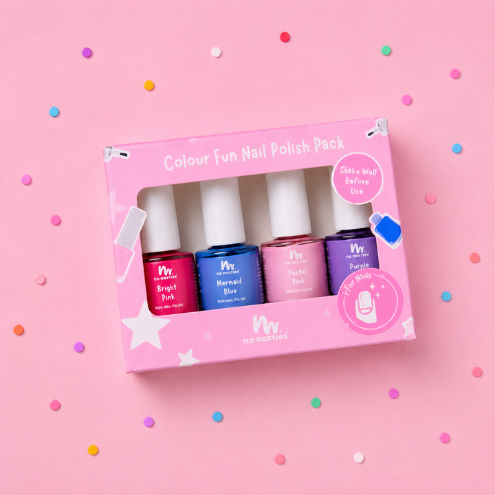 Unscented Nail Polish Gift Set – Non-Toxic & Water-Based 4 Pack